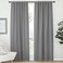 NICETOWN Blackout Curtain Panels Window Draperies Silver Grey Color 52x84 inch 2 Pieces Insulating Room Darkening Blackout Drapes for Bedroom