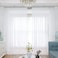 ABCHOME Sheer White Curtains 63 Inches Long Window White Sheer Curtain 2 Panels Sheer Curtains Bedroom Children Living Room Yard