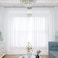 ABCHOME Sheer White Curtains 63 Inches Long Window White Sheer Curtain 2 Panels Sheer Curtains Bedroom Children Living Room Yard