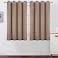 LEMOMO Cappuccino Blackout Curtains52 x 45 Inch Length Set of 2 Panels Grommet Short Bedroom Curtains