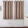 LEMOMO Cappuccino Blackout Curtains52 x 45 Inch Length Set of 2 Panels Grommet Short Bedroom Curtains