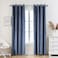 PLEASANT BOULEVARD Velvet Curtains 2 Panels Elegant Living Room Bedroom Window Drape Curtain Grommet Eyelet Style 52 W x 95 L Stone Blue