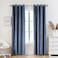 PLEASANT BOULEVARD Velvet Curtains 2 Panels Elegant Living Room Bedroom Window Drape Curtain Grommet Eyelet Style 52 W x 95 L Stone Blue