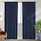 BGment Navy Blue Elegant Blackout Curtains 70 x 84 inch Rod Pocket and Back Tab Thermal Insulated Room Darkening Curtains for Living Room 2 Window Curtain Panels