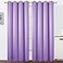 LEMOMO Blackout Curtains 52 x 95 inchLavender Curtains Set of 2 PanelsThermal Insulated Room Darkening Bedroom Curtains