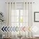 NICETOWN polyester Curtains for Windows 96 inch Length Grommet Semi Sheer Vertical Drapes Privacy with Light Filtering for BedroomLiving Room Natural W52 x L96 2 Pieces