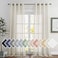 NICETOWN polyester Curtains for Windows 96 inch Length Grommet Semi Sheer Vertical Drapes Privacy with Light Filtering for BedroomLiving Room Natural W52 x L96 2 Pieces