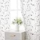 Bujasso Embroidered Leaf Sheer Curtains Floral Farmhouse Light Filtering Window Panels Botanical Patterned Drapes for Living Room Bedroom Grommet Top Gray White 38 Wx96 Lx2