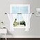 Hiasan White Sheer Curtains for Kitchen 36 inch Length Rod Pocket Light Filtering Voile Drapes Rod Pocket Small Half Window Curtains for Bedroom Living Room W36 x L36 2 Drape Panels