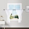 Hiasan White Sheer Curtains for Kitchen 36 inch Length Rod Pocket Light Filtering Voile Drapes Rod Pocket Small Half Window Curtains for Bedroom Living Room W36 x L36 2 Drape Panels