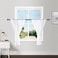 Hiasan White Sheer Curtains for Kitchen 36 inch Length Rod Pocket Light Filtering Voile Drapes Rod Pocket Small Half Window Curtains for Bedroom Living Room W36 x L36 2 Drape Panels