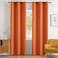 MIULEE 2 Panels Orange Blackout Curtains Room Darkening Thermal Insulated Fall Drapes Solid Window Treatment Set Grommet Top Light Blocking Curtain for Living RoomBedroom 42x84 inch