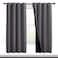 NICETOWN Grey Full Shade Curtain Panels Pair of Thermal Insulated Energy Efficiency Blackout Curtains for Living Room Windows Lined Silky Performance Window Dressing 46 Wide x 72 Long Gray