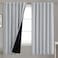 BGment Light Grey 100 Blackout Curtains 63 Inches Long with Reducing Noise Liner Soundproof Curtains Rod Pocket Back Tab Room Darkening Window Curtain for Bedroom 2 Panels Each 52 x 63 Inch