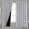 BGment Light Grey 100 Blackout Curtains 63 Inches Long with Reducing Noise Liner Soundproof Curtains Rod Pocket Back Tab Room Darkening Window Curtain for Bedroom 2 Panels Each 52 x 63 Inch