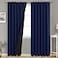BGment Navy Blue 100 Blackout Curtains 84 Inches Long with Reducing Noise Liner Rod Pocket and Back Tab Double Layer Full Room Darkening Window Curtain for Bedroom 2 Panels Each 52 x 84 Inch