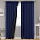 BGment Navy Blue 100 Blackout Curtains 84 Inches Long with Reducing Noise Liner Rod Pocket and Back Tab Double Layer Full Room Darkening Window Curtain for Bedroom 2 Panels Each 52 x 84 Inch