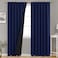BGment Navy Blue 100 Blackout Curtains 84 Inches Long with Reducing Noise Liner Rod Pocket and Back Tab Double Layer Full Room Darkening Window Curtain for Bedroom 2 Panels Each 52 x 84 Inch