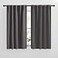 NICETOWN RV Curtains for Camper Windows Grey Color 42x50 Inch 2 Panels Set Thermal Insulated Room Darkening Blackout DrapesDraperies with Rod Pocket Back Tab for Half Window