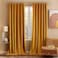 MIULEE Velvet Curtains 84 inches 2 Panels Luxury Blackout Curtains for Bedroom Living Room Thermal Insulated Fall Decor Super Soft Window Drapes Rod Pocket Back Tab Mustard Yellow