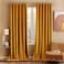 MIULEE Velvet Curtains 84 inches 2 Panels Luxury Blackout Curtains for Bedroom Living Room Thermal Insulated Fall Decor Super Soft Window Drapes Rod Pocket Back Tab Mustard Yellow