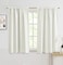 PANELSBURG Black Out Curtains 48 Inch Long 34 W x 48 Length Thermal Insulated Short Blackout Drapes for Bedroom Small Window 2 Panel Set Cream Ivory Off White