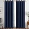 Diraysid Navy Blue Grommet Blackout Curtains for Bedroom Thermal Insulated Room Darkening Curtains Drapes 52 x 95 inch 2 Panels