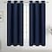 Diraysid Navy Blue Grommet Blackout Curtains for Bedroom Thermal Insulated Room Darkening Curtains Drapes 38 x 54 inch 2 Panels