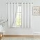 Central Park White Solid Full Blackout Window Curtains for Bedroom Noise Reducing Energy Efficient Drapes Heavy Linen Texture 8 Grommets Top for Living Room with White Liner Cream White 50 x 63 2 Pane
