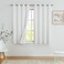 Central Park White Solid Full Blackout Window Curtains for Bedroom Noise Reducing Energy Efficient Drapes Heavy Linen Texture 8 Grommets Top for Living Room with White Liner Cream White 50 x 63 2 Pane