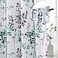 H.VERSAILTEX HVERSAILTEX Floral Curtains 63 Inches Long Printed Pattern Room Darkening Curtains for Bedroom Rod Pocket Window Treatment Curtains 2 Panels Classical Floral Grey and Turquoise