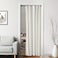 XTMYI Off WhiteIvory Velvet Sliding Closet Door Curtain Without Door 48x80Modern Elegant Light Blocking Solid Crushed Room Darkening Curtains for Bedroom 80 Inches Long 1 Panel Cream