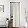 XTMYI Off WhiteIvory Velvet Sliding Closet Door Curtain Without Door 48x80Modern Elegant Light Blocking Solid Crushed Room Darkening Curtains for Bedroom 80 Inches Long 1 Panel Cream