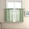 XTMYI Light Green Short Curtains for Small Bathroom Window Kitchen Set of 2 Pack Faux Linen Look Sheer Opaque Curtains That Let Light in Cant See Through24 Inch LengthSage