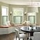 XTMYI Light Green Short Curtains for Small Bathroom Window Kitchen Set of 2 Pack Faux Linen Look Sheer Opaque Curtains That Let Light in Cant See Through24 Inch LengthSage