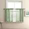 XTMYI Light Green Short Curtains for Small Bathroom Window Kitchen Set of 2 Pack Faux Linen Look Sheer Opaque Curtains That Let Light in Cant See Through24 Inch LengthSage