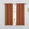 NICETOWN Window Curtains Blackout Drapes Thermal Insulated Christmas Decorative Blackout CurtainsDraperies for Laundry Room One Pair 34 by 45inch Burnt Orange