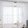 L&TEC LTEC Window White Sheer Curtains 63 Inches Long 2 Panels Sheer White Curtains Basic Rod Pocket Panel for Bedroom Children Living Room Yard Kitchen White 52 W x 63 L 2 pcs