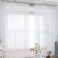 L&TEC LTEC Window White Sheer Curtains 63 Inches Long 2 Panels Sheer White Curtains Basic Rod Pocket Panel for Bedroom Children Living Room Yard Kitchen White 52 W x 63 L 2 pcs