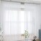 L&TEC LTEC Window White Sheer Curtains 63 Inches Long 2 Panels Sheer White Curtains Basic Rod Pocket Panel for Bedroom Children Living Room Yard Kitchen White 52 W x 63 L 2 pcs
