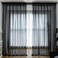 L&TEC LTEC Window Black Sheer Curtains 84 Inches Long 2 Panels Sheer Curtain Basic Rod Pocket Panel for Bedroom Children Living Room Yard Kitchen Black 52 W x 84 L 2 pcs