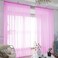 L&TEC LTEC Window Pink Sheer Curtains 72 Inches Long 2 Panels Sheer Curtain Basic Rod Pocket Panel for Bedroom Children Living Room Yard Kitchen Pink 52 W x 72 L 2 pcs