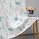 July Joy Printed Sheer Curtains Linen Textured for Living Room Floral Leaf Design Farmhouse Style Window Panel Drapes Set Grommet Treatment for Bedroom Dining 52 x 84 inch Teal