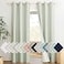 NICETOWN Sage Green 100 Blackout Linen Texture Curtains 84 inches Long 2 Panels for Boys Room Thermal Insulated Full Blackout 2Layer Lined Cold Reducing Drapes Energy Efficiency Window Draperies