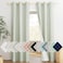 NICETOWN Sage Green 100 Blackout Linen Texture Curtains 84 inches Long 2 Panels for Boys Room Thermal Insulated Full Blackout 2Layer Lined Cold Reducing Drapes Energy Efficiency Window Draperies