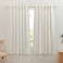 NICETOWN Semi Sheer Linen Curtains for Bedroom 63 inch Long Rod Pocket Back Tab Privacy Window Drapes Light Filtering for BedroomNursery Burlap 52 W x 63 L 2 Panels