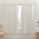 NICETOWN Semi Sheer Linen Curtains for Bedroom 63 inch Long Rod Pocket Back Tab Privacy Window Drapes Light Filtering for BedroomNursery Burlap 52 W x 63 L 2 Panels