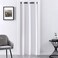 XTMYI Closet Curtain for Open Closet Blackout Privacy Easy Install Thermal Grommt Door Curtain for Doorways White 34 W x 80 L