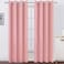 LEMOMO Blackout Curtains 66 x 95 inchPink Curtains Set of 2 PanelsThermal Insulated Room Darkening Bedroom Curtains