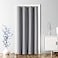 ChrisDowa Blackout Door Curtains for Doorway Privacy Grommet Closet Curtains for bedroom closet door Thermal Insulated Temporary Doorway Cover Room Divider Drapes 1 Panel Light Grey 34 x 80 Inch